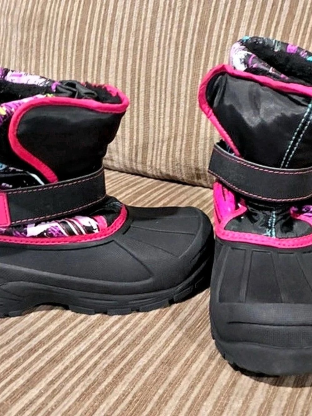 ArcticShield Kids Winter Boots Black & Pink  US 2